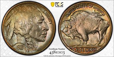 1916 5C No F, FS-401 MS64+