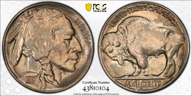 1917-S 5C 2 Feathers, FS-401 MS64