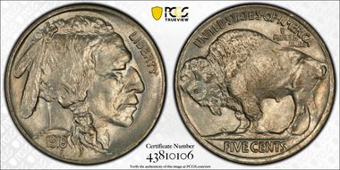 1919 5C 2 Feathers FS-401 MS64