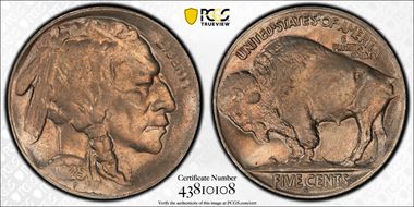 1925-S 5C 2 Feathers FS-401 MS64