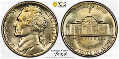 1943/2-P 5C DDO FS-101 MS64FS