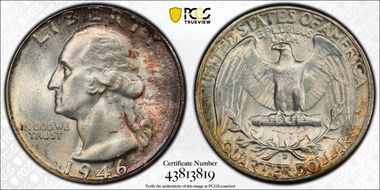 1946-D 25C MS67