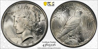 1925 $1 MS66