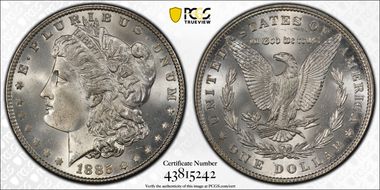 1885 $1 MS66