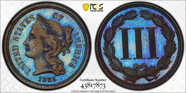 1865 3C J-413 PR65BN