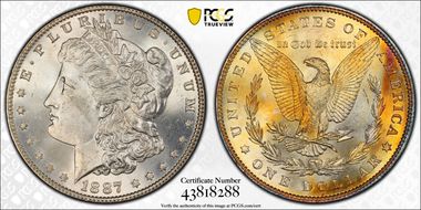 1887 $1 MS64