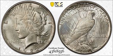 1922-D $1 MS66+
