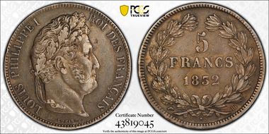 1832-BB 5 Fr Gad-678 F-324 XF45