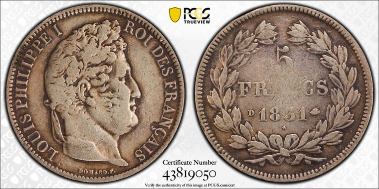 Cert 43819050 - Coin Image