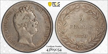 1830-A 5 Fr Gad-676a LP I - relief F-316 N1