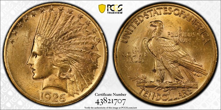 Cert 43821707 - Coin Image