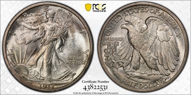 1917 50C MS65