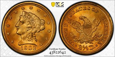 1903 $2.50 MS67