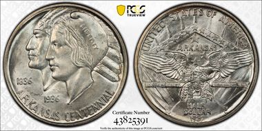 1937-D 50C Arkansas MS66