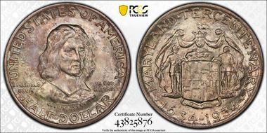 1934 50C Maryland MS66