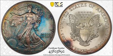 2001 $1 Silver Eagle MS67
