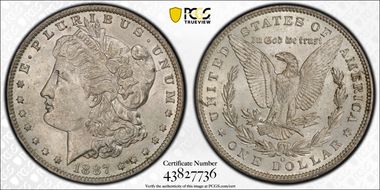 1887/6-O $1 MS62