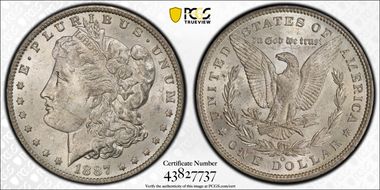 1887/6-O $1 MS62