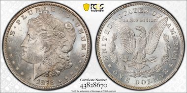 1878 7/8TF $1 Strong MS62