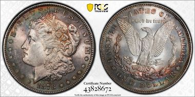 1878 7/8TF $1 Strong MS63