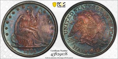 1884 50C MS67+
