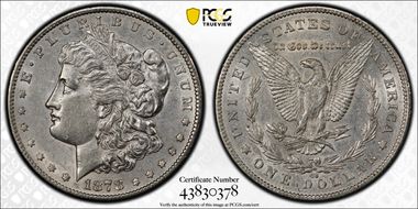 1878-CC $1 AU50