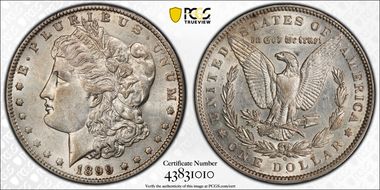 1899-O $1 VAM 31, Micro O AU50