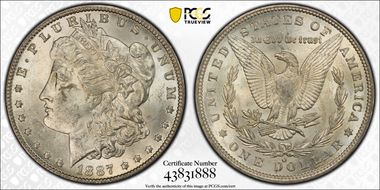 1887/6-O $1 MS61