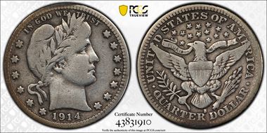 1914-S 25C VG10