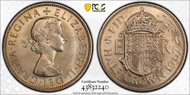 1967 1/2 Cr S-4145 MS66