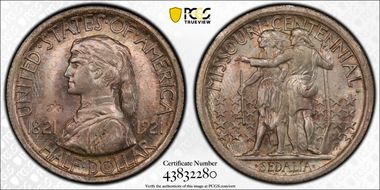 1921 50C Missouri, 2*4 MS65
