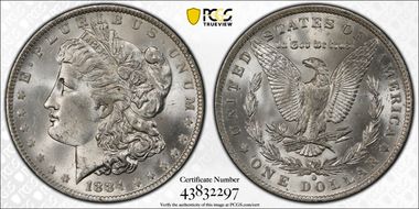 1884-O $1 MS63