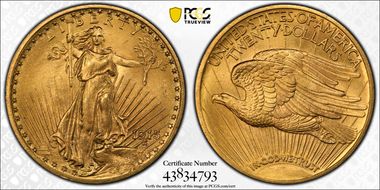 1915 $20 MS64+