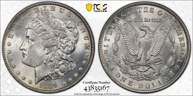 1889 $1 MS64