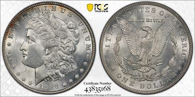 1886 $1 MS62