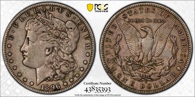 1896-S $1 VF35