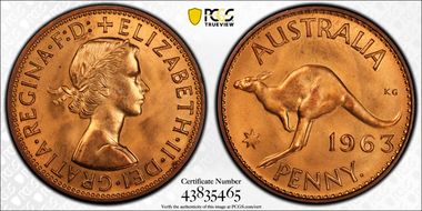 1963 Y. (p) 1D PR65RD