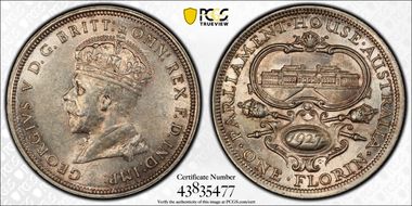 1927(m) Florin Canberra  KM-31 AU58