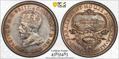 1927(m) Florin Canberra  KM-31 AU58