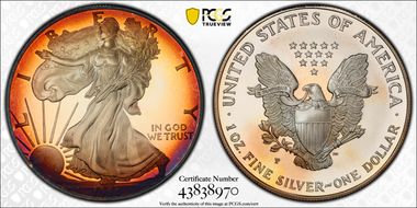 1996-P $1 Silver Eagle PR67DCAM