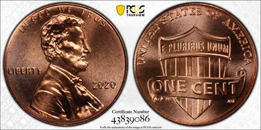 2020 1C Shield MS68RD