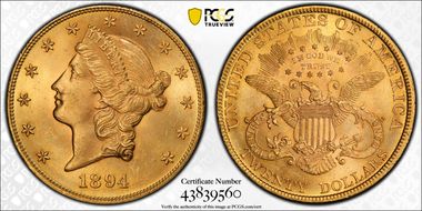 1894 $20 MS65