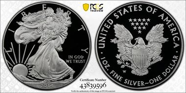 2014-W $1 Silver Eagle PR70DCAM