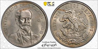 1966-Mo 25C Open beak MS66
