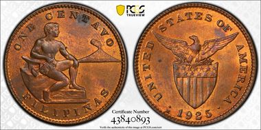 1925-M 1C MS64RB