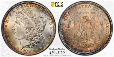 1882 $1 MS64