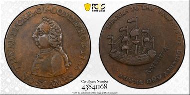 1766 AE 1/2P William Pitt XF45BN