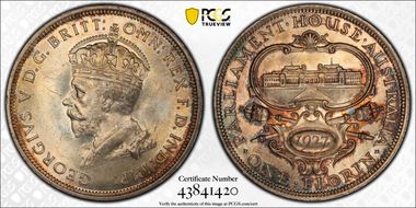 1927(m) Florin Canberra  KM-31 MS65