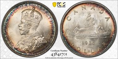 1936 S$1 MS65