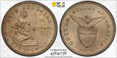 1925-M 5C Allen-4.12 MS62